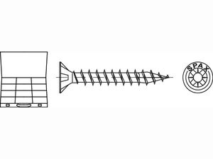 Artikel 89021 Sortimente SPAX Seko-Z Oberfläche YELLOX SPAX-Sortimente L-BOXX mit Senkkopf, Kreuzschlitz Z