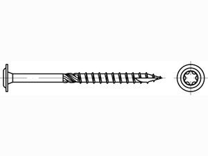Artikel 89092 Holzbauschrauben, Tellerkopf
