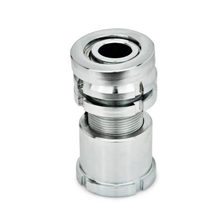 GN 350.5 Ausgleich-Elemente mit Kugelscheibe, mit Kontermutter, Stahl