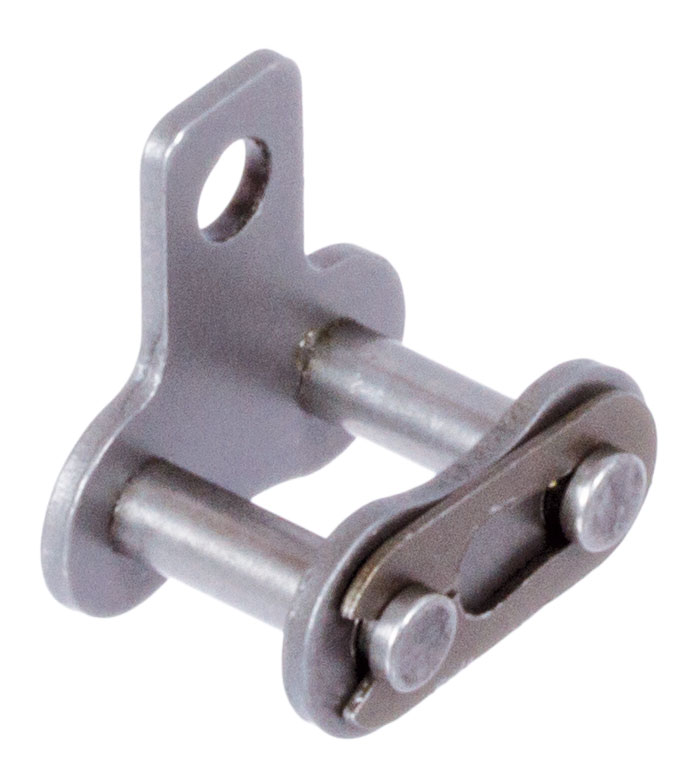 Federverschlussglieder mit Flachlaschen M1, schmale Form, einseitig, Edelstahl