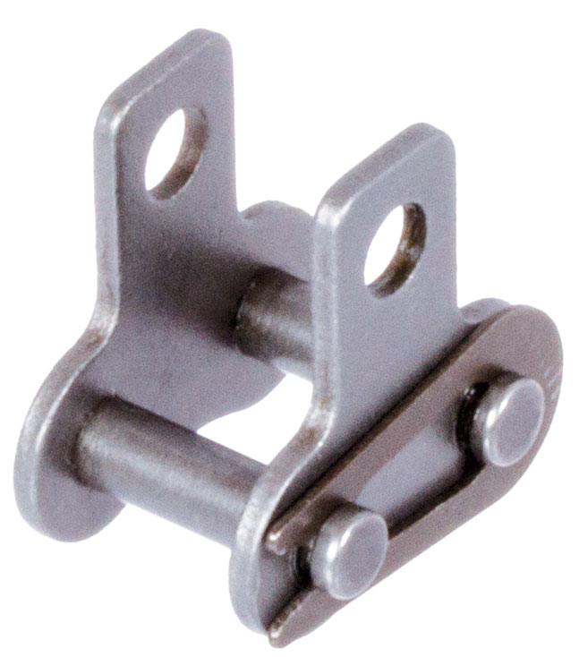 Federverschlussglieder mit Flachlaschen M1, schmale Form, zweiseitig, Edelstahl