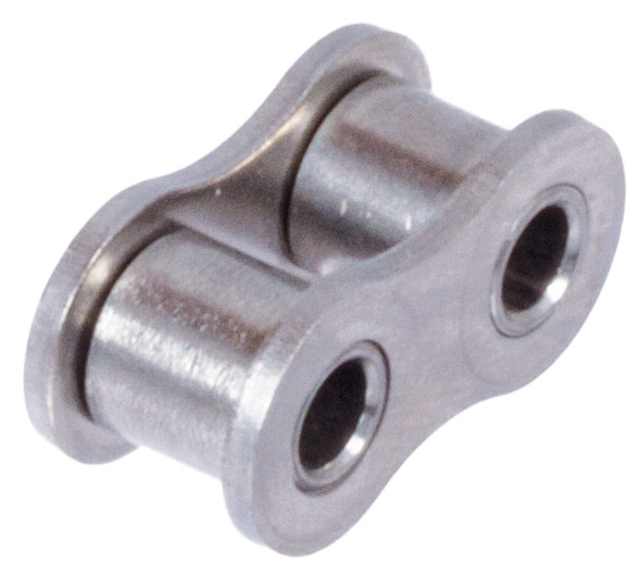 Verschlussglieder für Einfach-Rollenketten Edelstahl, geschweift und gerade