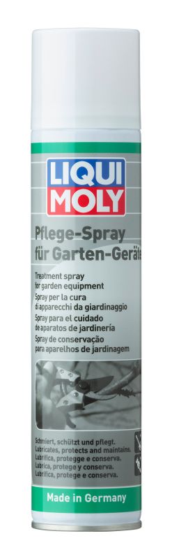 Pflegespray für Gartengeräte