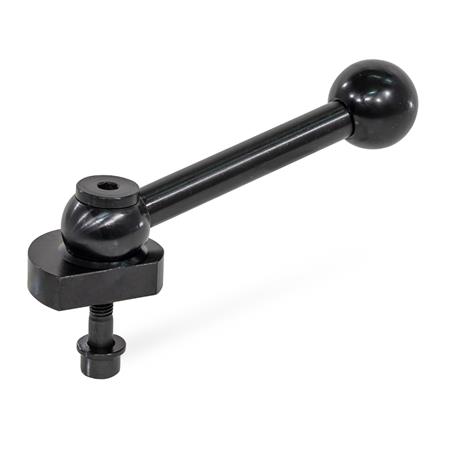 GN 918 Spiralexzenter, Stahl, Spannung radial, Schraube von der Rückseite