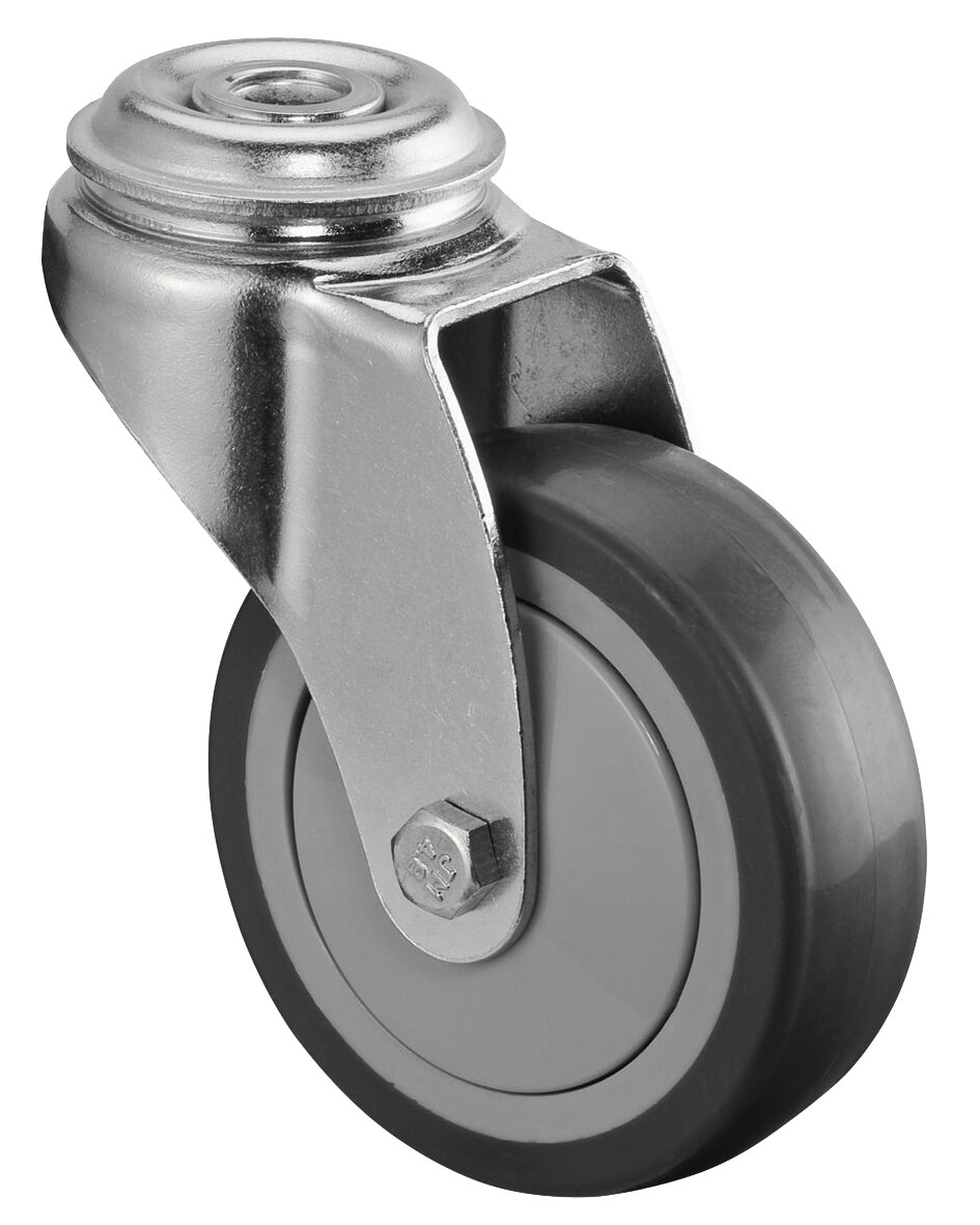 Apparaterollen, Lenkrollen mit Rückenloch, leichte Ausführung
