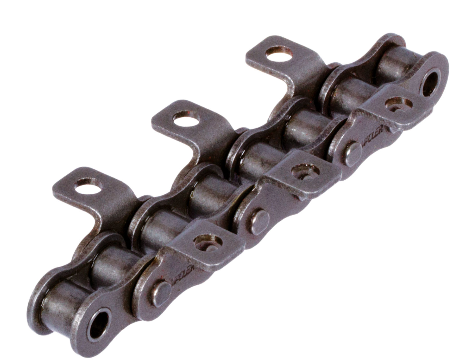 Rollenketten mit Winkellaschen K1 = schmale Form, 2 x p, zweiseitig