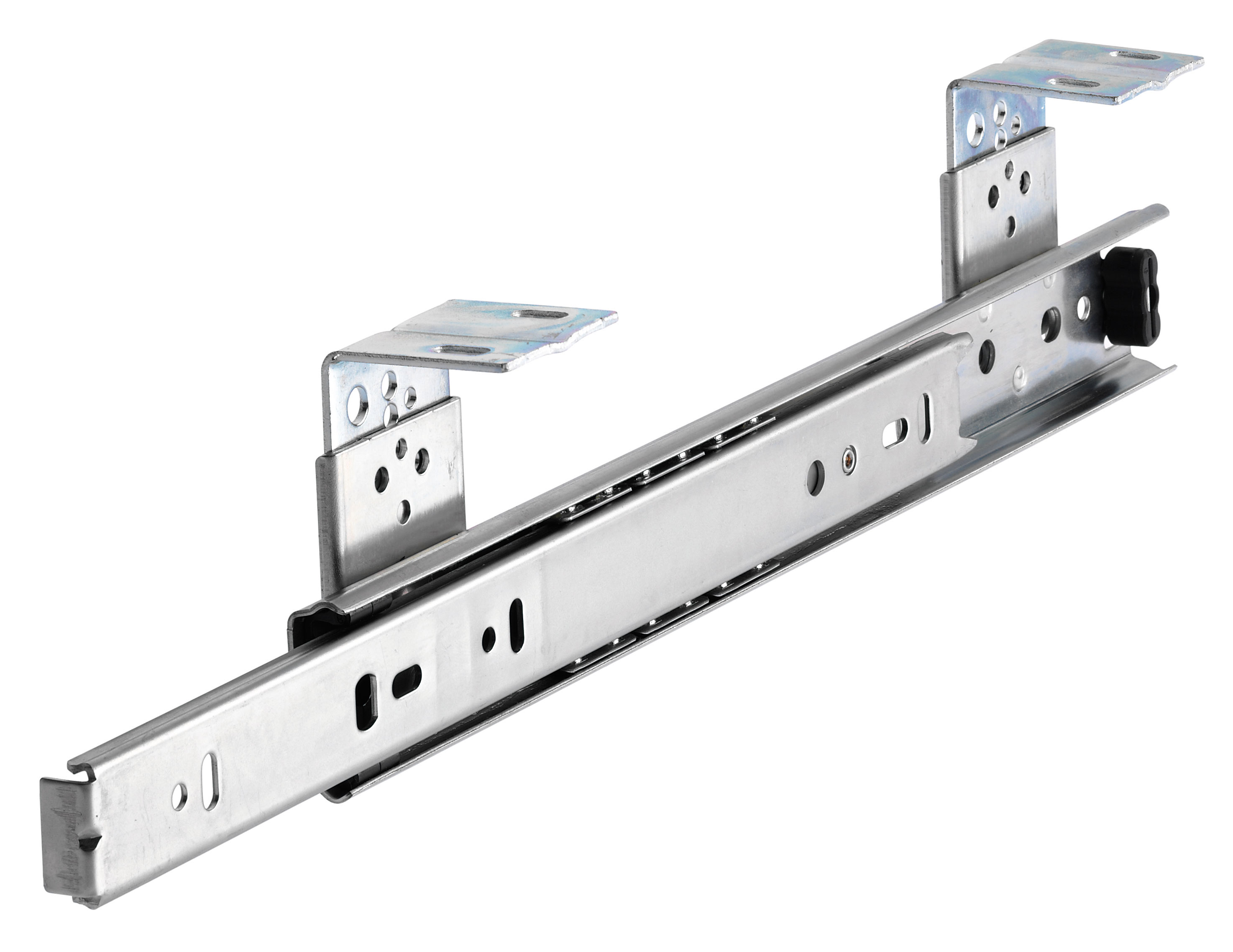 Auszugschienen DZ 2109, Breite 12,7* mm, mit Montagewinkeln, bis 35 kg, Teilausz