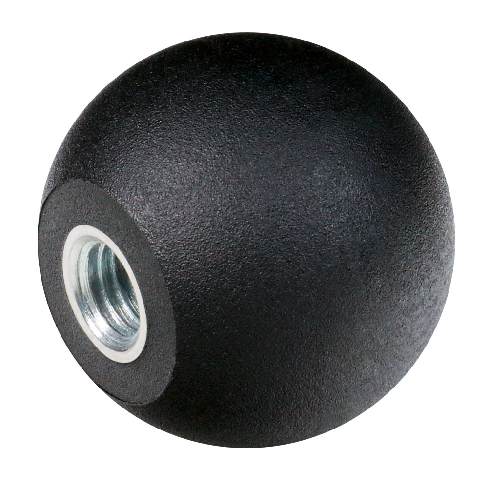 Kugelknöpfe DIN 319 PA Form E, aus Kunststoff, mit Innengewinde