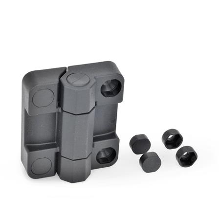 GN 239.7 Scharniere, Kunststoff