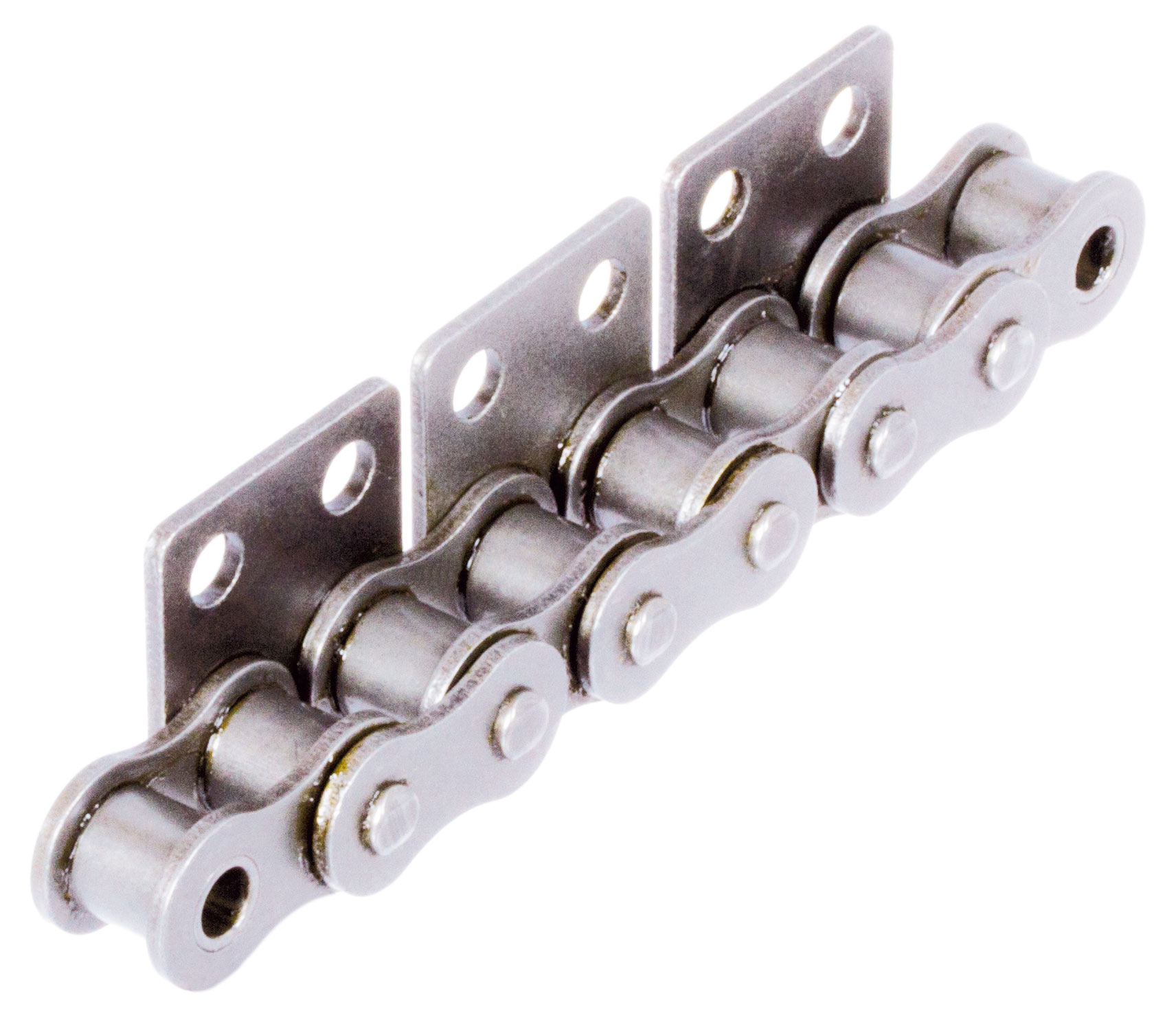 Rollenketten mit Flachlaschen M2 = breite Form, 2 x p, einseitig, Edelstahl