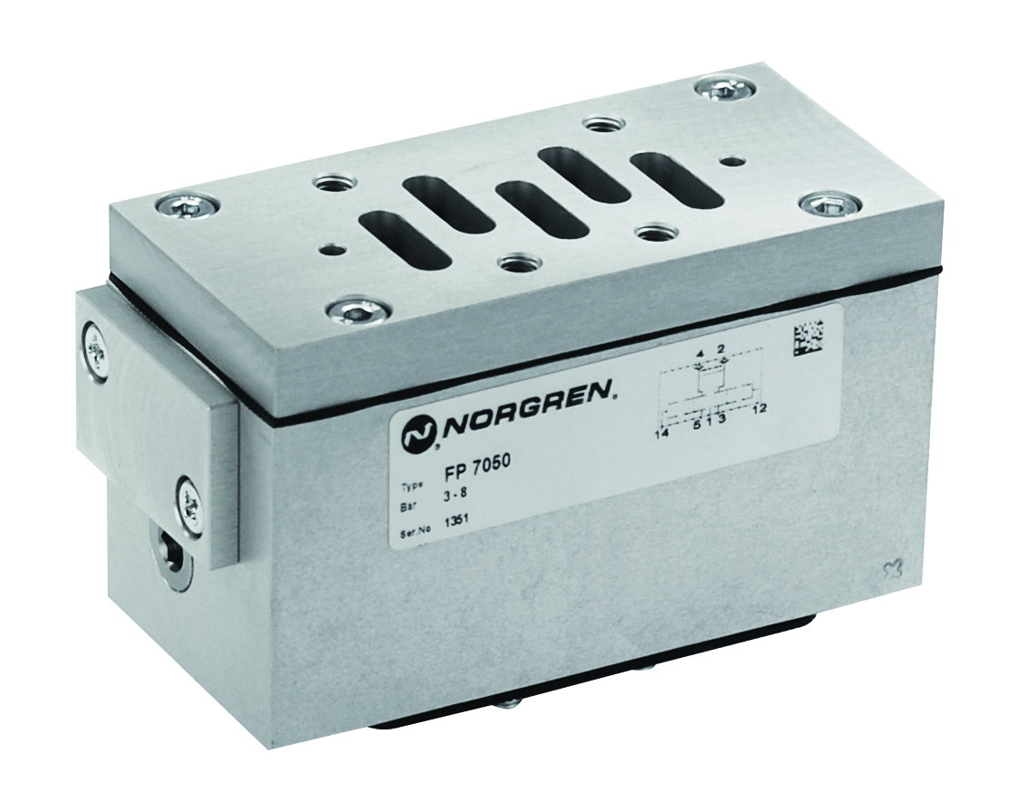 Zwischenplatte mit Rückschlagventilen