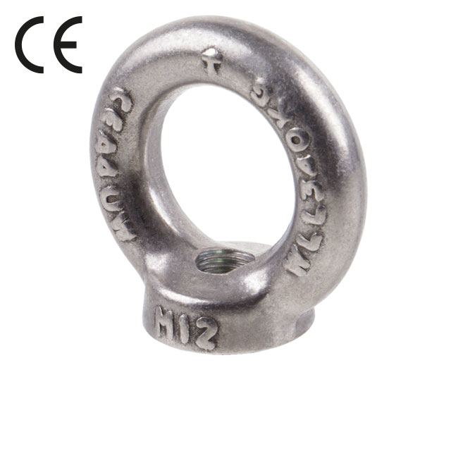 Ringmuttern DIN 582, Edelstahl rostfrei, geschmiedet, mit CE-Kennzeichen