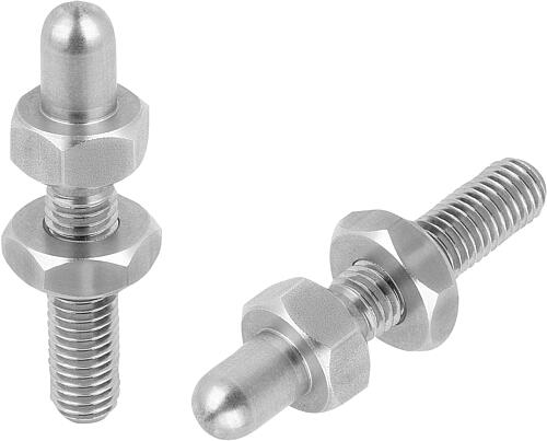 Stützschrauben Edelstahl, Form A, abgerundet