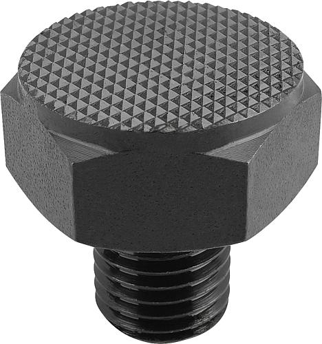 Positionsfüße mit Außengewinde und Riffelfläche...