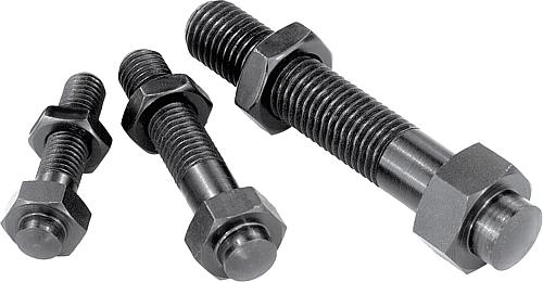 Verstellbare Auflagebolzen mit Gegenmutter