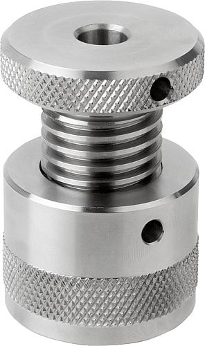 Schraubböcke mit flacher Auflage, Edelstahl