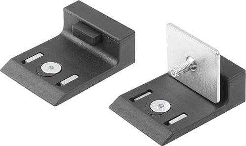 Türanschläge Kunststoff für Aluminiumprofil mi...