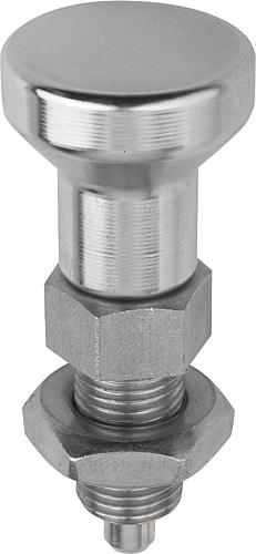Arretierbolzen Edelstahl mit Edelstahl-Pilzgrif...