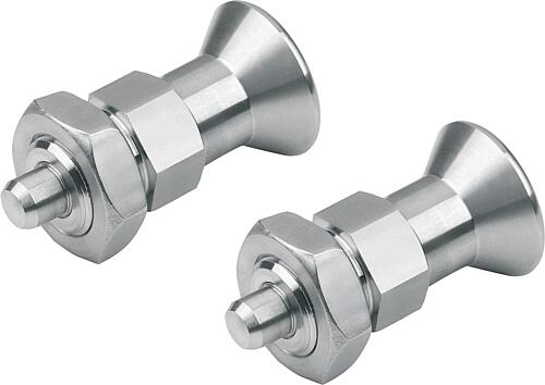 Arretierbolzen Edelstahl kurze Ausführung mit E...