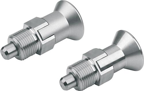 Arretierbolzen Edelstahl kurze Ausführung mit E...