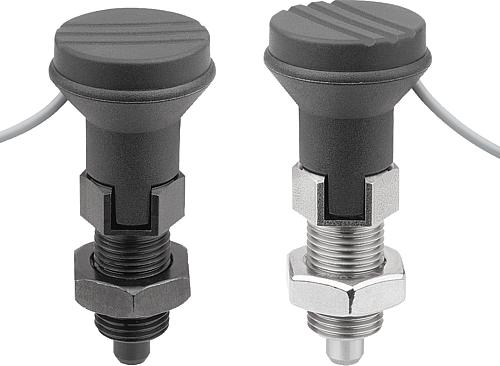 Arretierbolzen Stahl oder Edelstahl mit Kunstst...