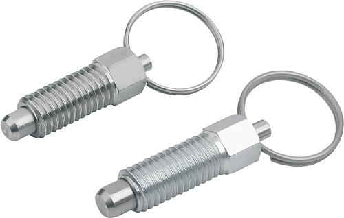 Arretierbolzen ECO Stahl oder Edelstahl, mit ru...