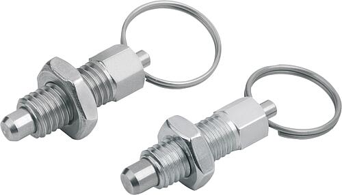 Arretierbolzen ECO Stahl oder Edelstahl, mit ru...