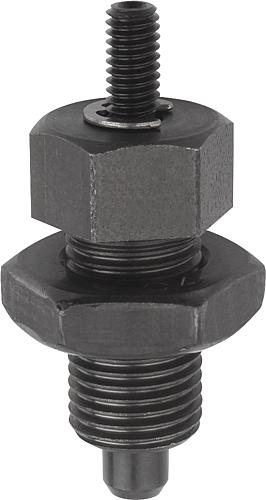 Arretierbolzen Stahl oder Edelstahl, mit Gewind...