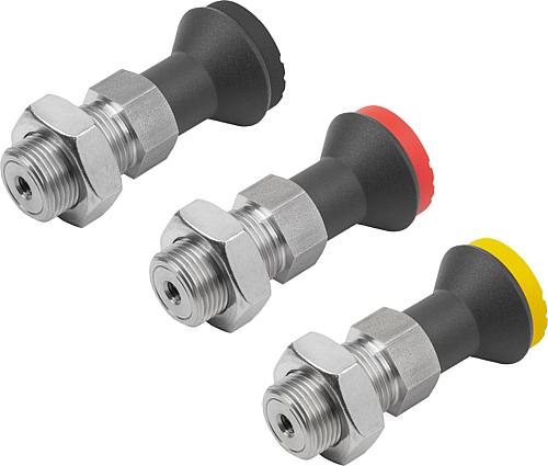 Betätigungselemente für Aretierbolzen mit Fernb...