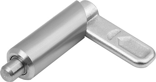 Sperrriegel Edelstahl, Form E, ohne Riegelkappe