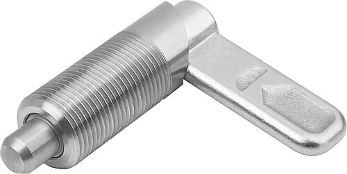 Sperrriegel Edelstahl, Form A, ohne Riegelkappe...