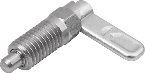 Sperrriegel Edelstahl mit Sechskant, Form A