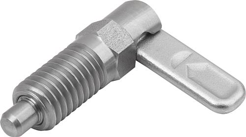 Sperrriegel Edelstahl mit Anschlag, Form A, ohn...