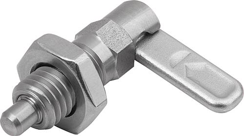 Sperrriegel Edelstahl mit Anschlag, Form B, ohn...