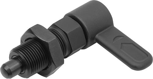 Sperrriegel Stahl mit Innenführung, Form B, ohn...