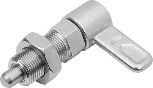 Sperrriegel Edelstahl mit Innenführung, Form B,...