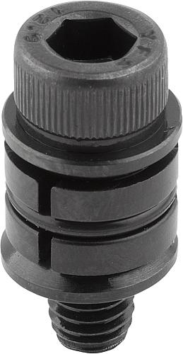 Zentrierspanner rund mit Zylinderschraube, Form B