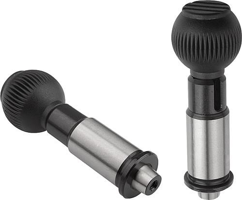 Präzisions-Arretierbolzen Stahl mit Kunststoff-...