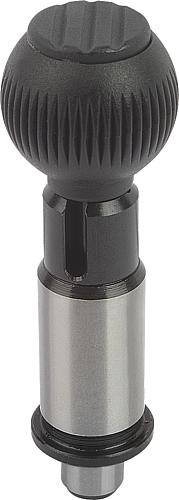 Präzisions-Arretierbolzen Stahl mit Kunststoff-...