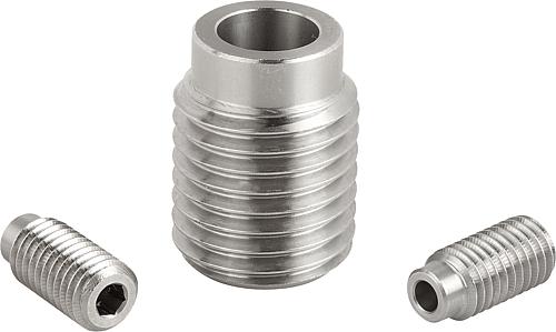 Aufnahmebuchsen für Kugelsperrbolzen