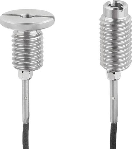 Aufnahmebuchsen Edelstahl mit Zustandssensor