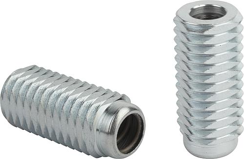 Federnde Seitendruckstücke mit Gewindehülse, oh...