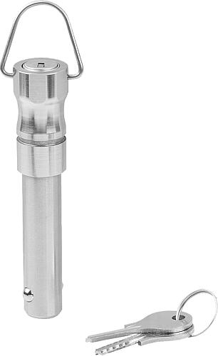 Kugelsperrbolzen abschließbar mit Griffmulde un...