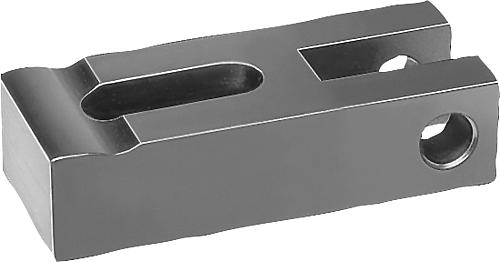Spanneisen mit Schlitz und Achsbohrung