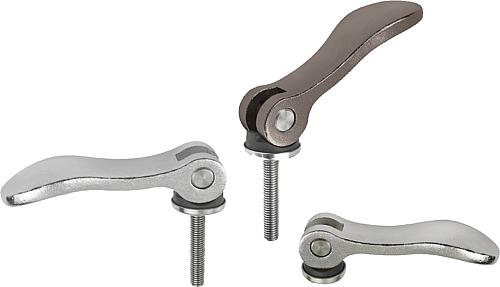 Exzenterhebel Edelstahl mit Innen- und Außengew...