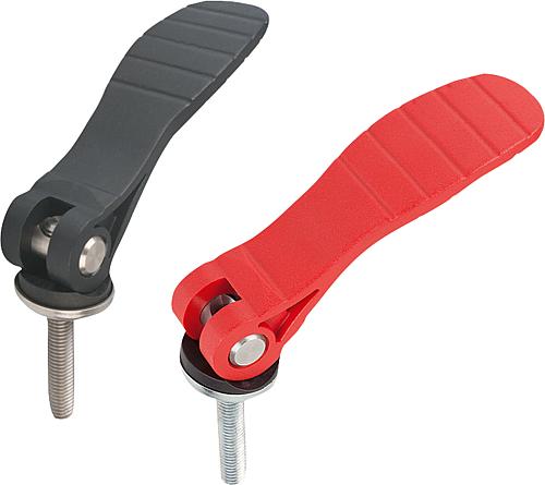 Exzenterhebel Kunststoff mit Außengewinde, Kuns...