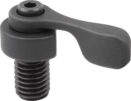 Spannexzenter Stahl mit Spannhebel Form A