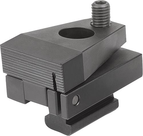 Niederzugspanner Stahl, für T-Nuten, Form A, mi...