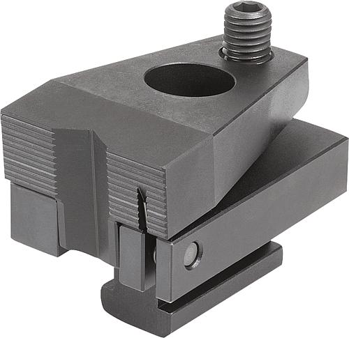 Niederzugspanner Stahl, für T-Nuten, Form B, mi...