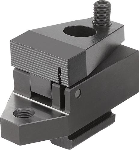 Niederzugspanner mit Auflage, Form A, mit ebene...